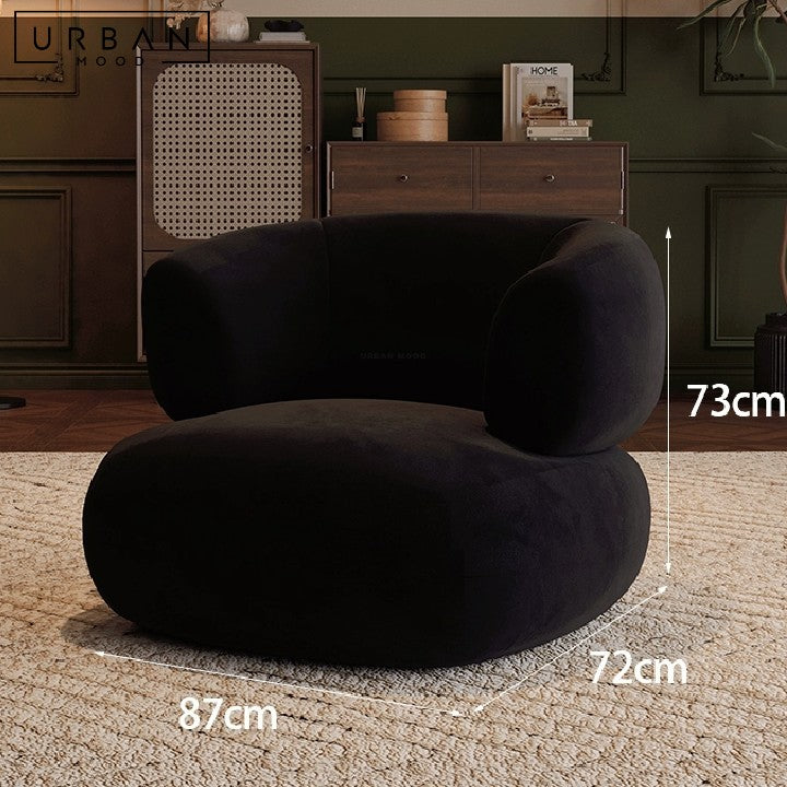 IVKA Modern Boucle Sofa