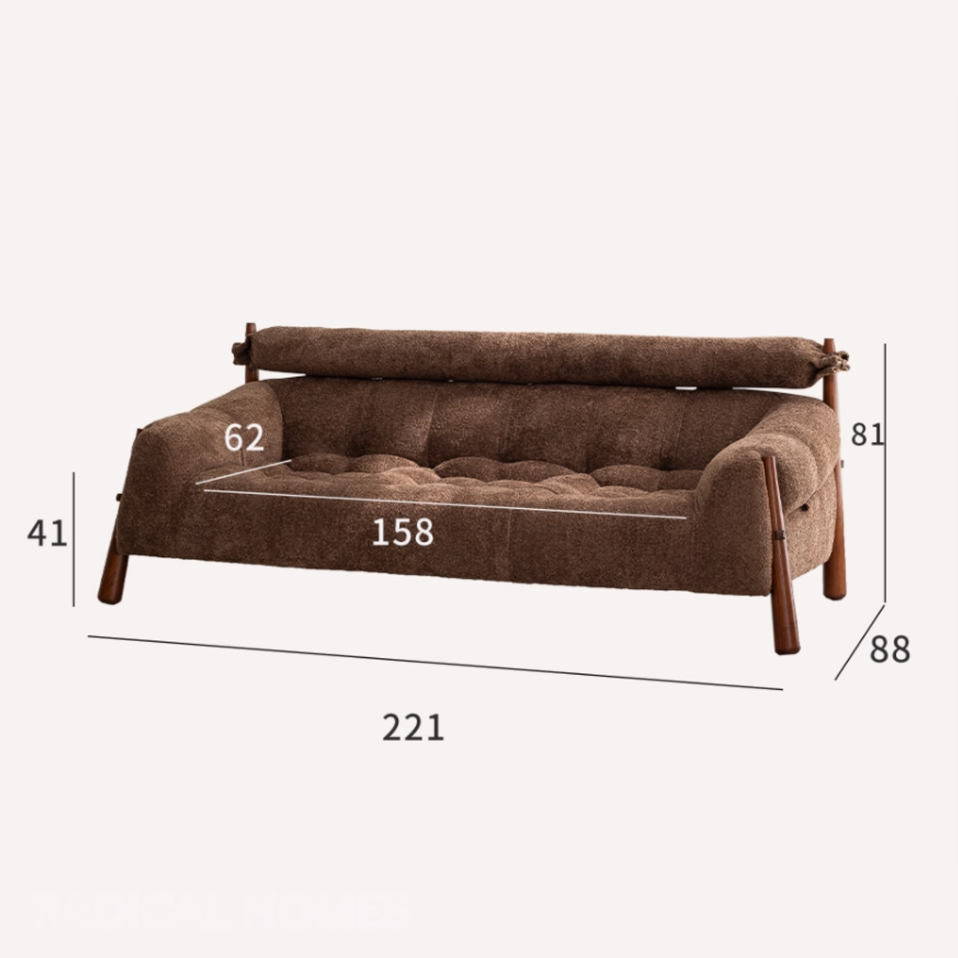 IVORYN Modern Boucle Fabric Sofa - Urban Mood Singapore