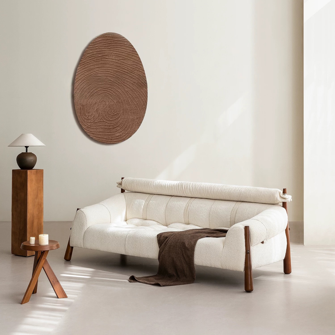 IVORYN Modern Boucle Fabric Sofa - Urban Mood Singapore