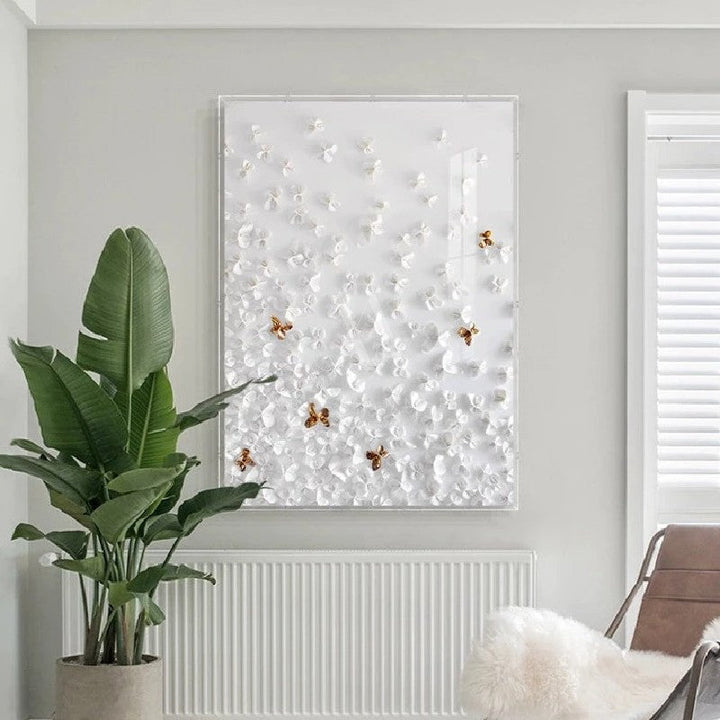 Winter Cemetery Modern 3D Wall Art