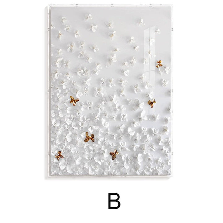 Winter Cemetery Modern 3D Wall Art