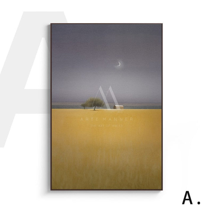 Dusk Descends Minimalist Wall Art