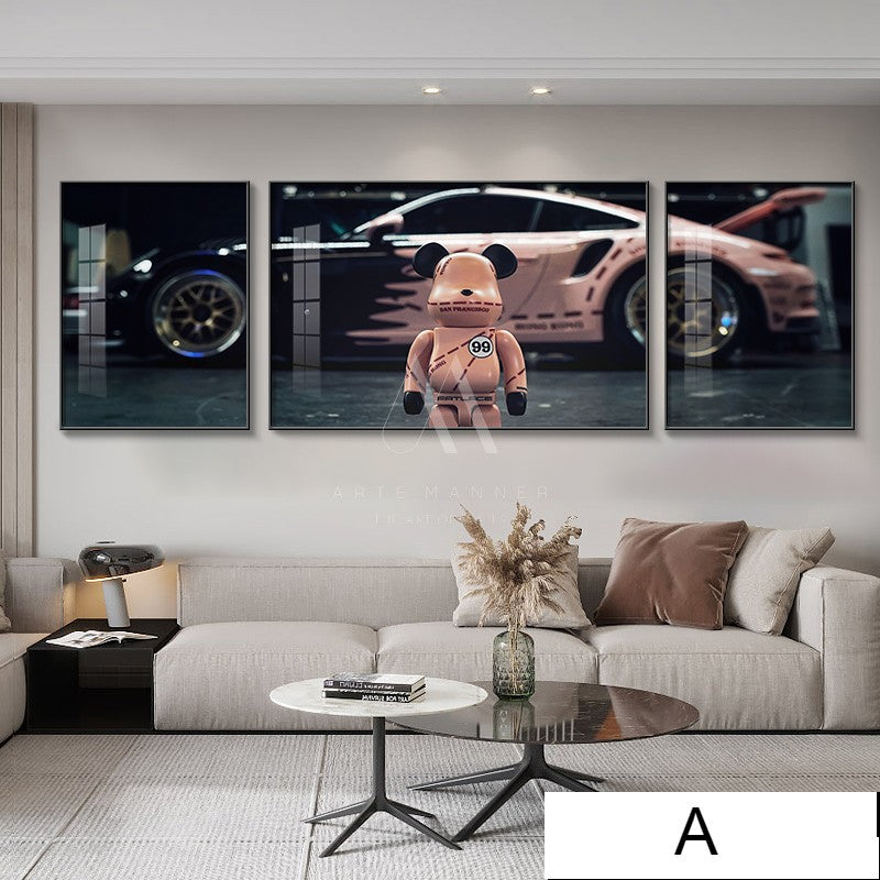 Electric Smile Modern Wall Art (Set of 3)