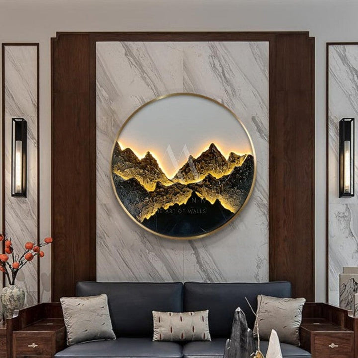 The Battle of the Mountain Modern 3D LED Wall Art