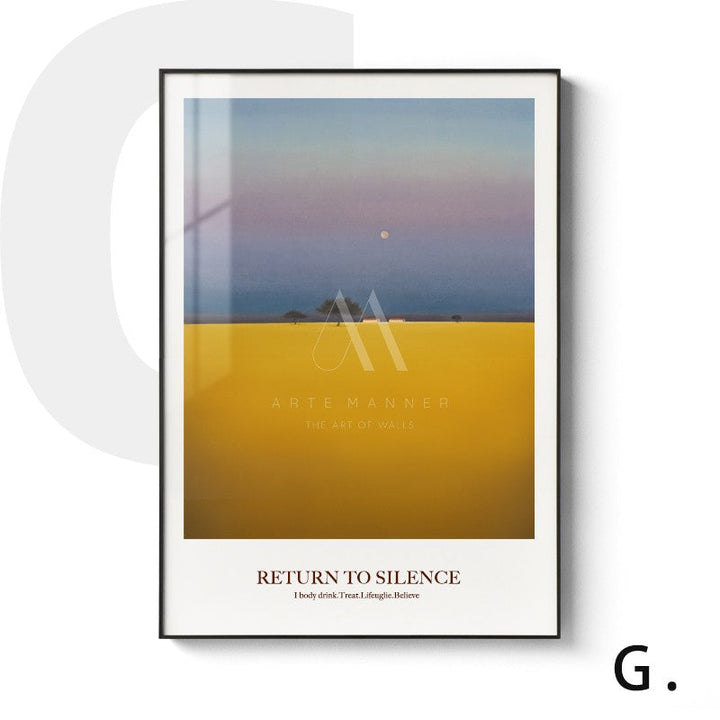 Dusk Descends Minimalist Wall Art