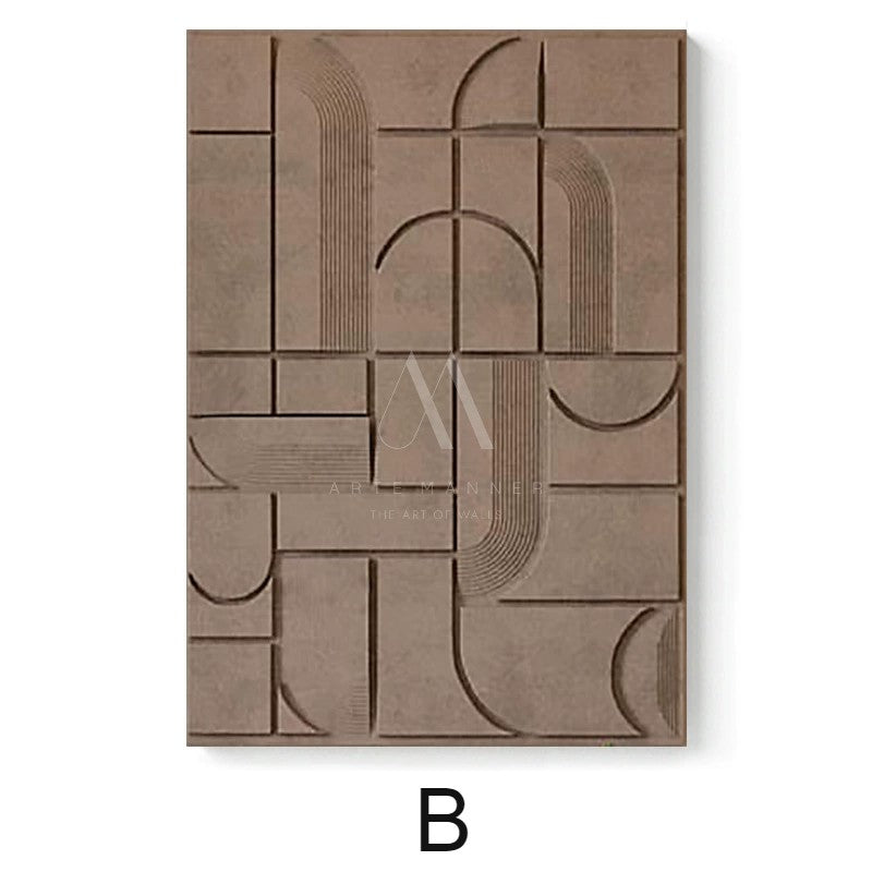 Winter Song Modern Abstract 3D Wall Art