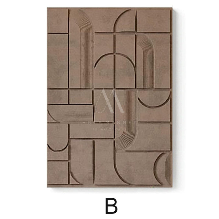 Winter Song Modern Abstract 3D Wall Art