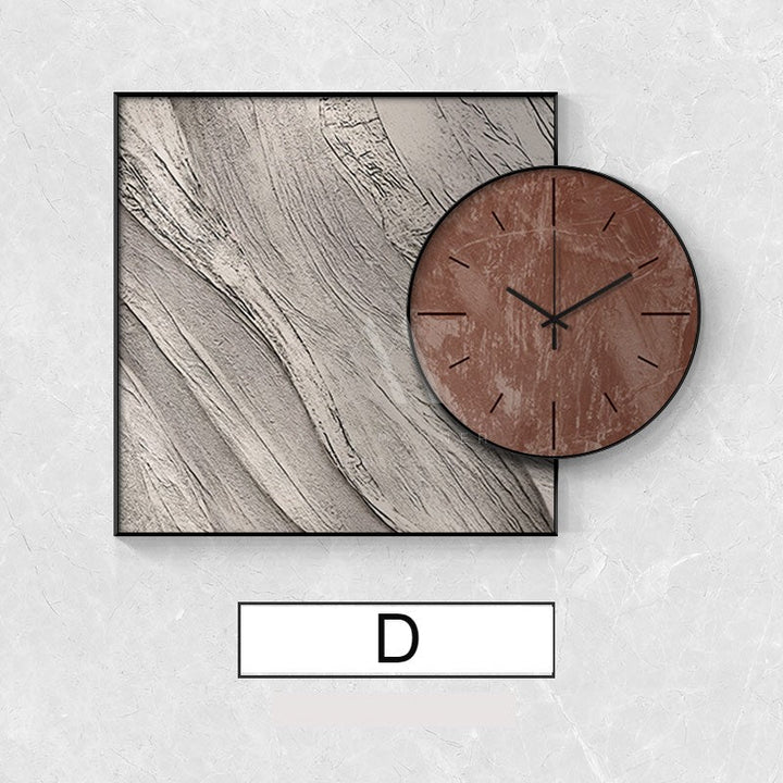 Etched In Time Minimalist Wall Art Clock