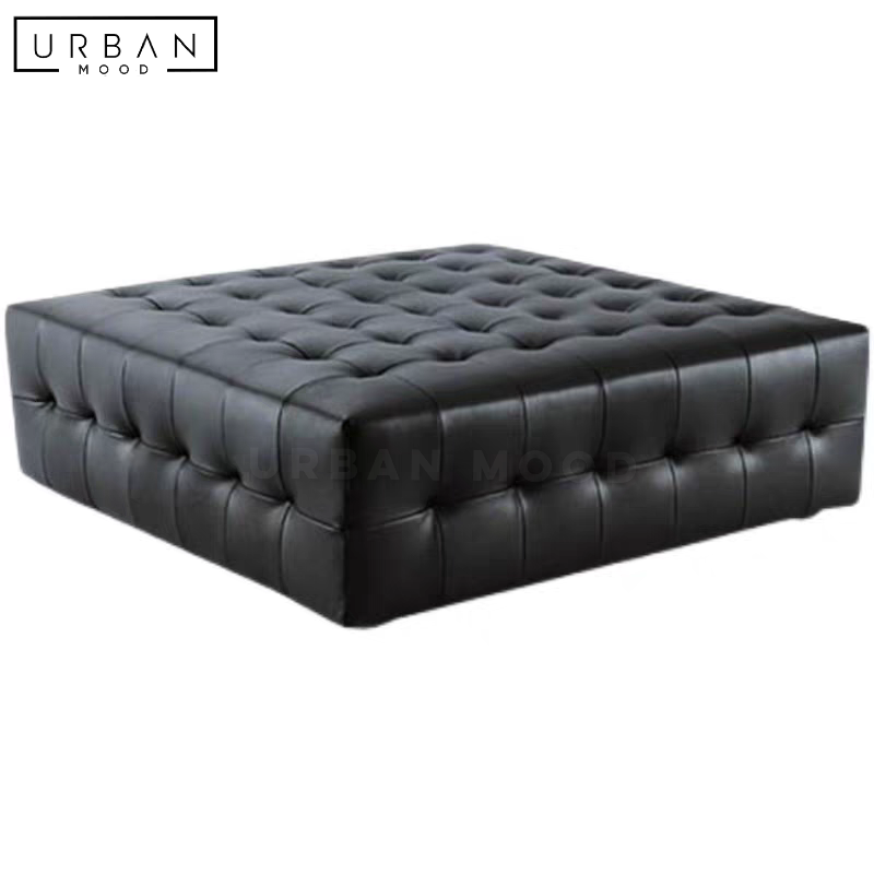 INVICTA Classic Leather Ottoman