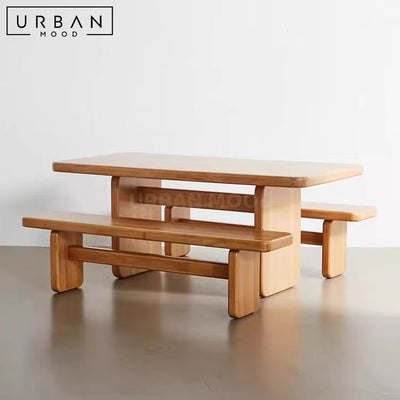 JACY Japandi Solid Wood Dining Table