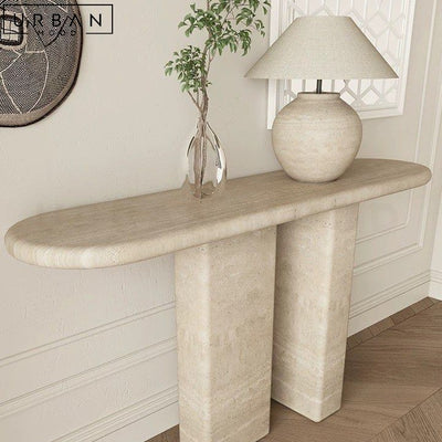 JANDA Wabi Sabi Travertine Console Table