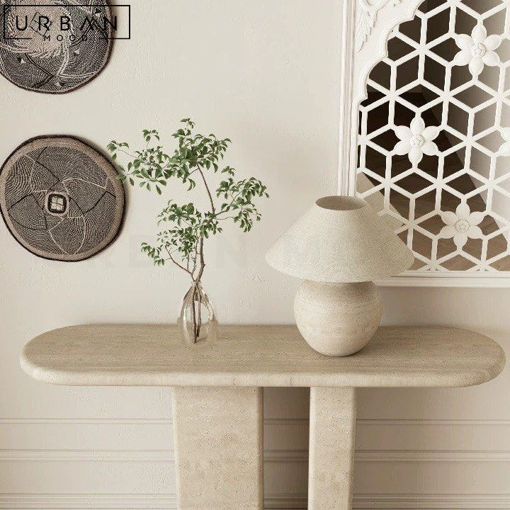 JANDA Wabi Sabi Travertine Console Table