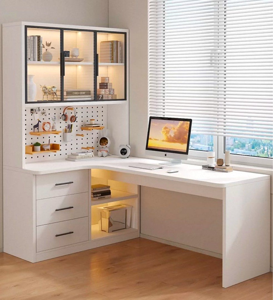 JANIE Modern Study Table & Bookshelf - Urban Mood Singapore