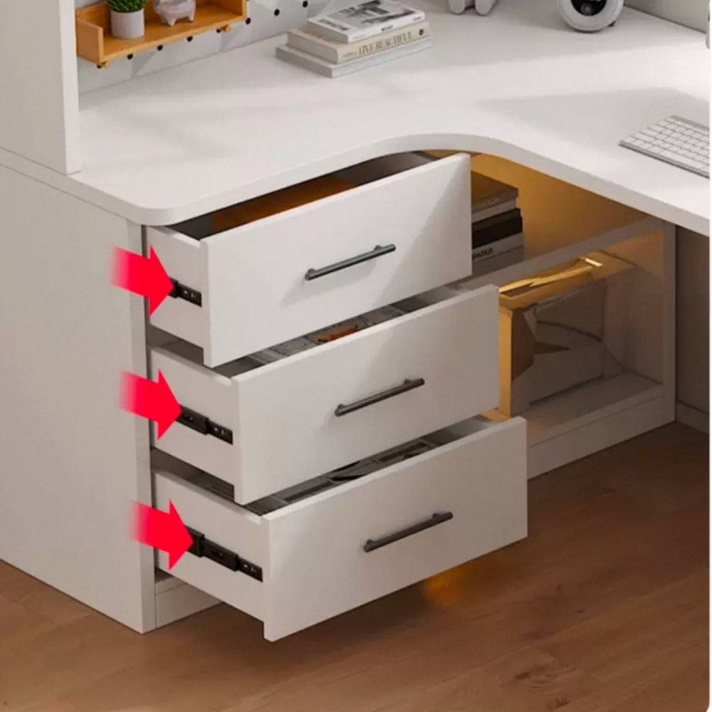 JANIE Modern Study Table & Bookshelf - Urban Mood Singapore