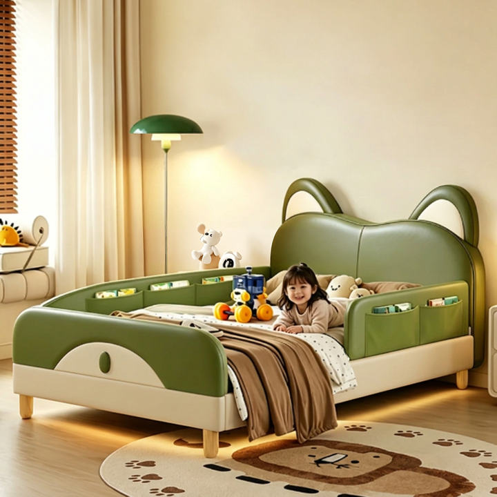 FERRAS Modern Leather Children’s Bedframe - Urban Mood Singapore