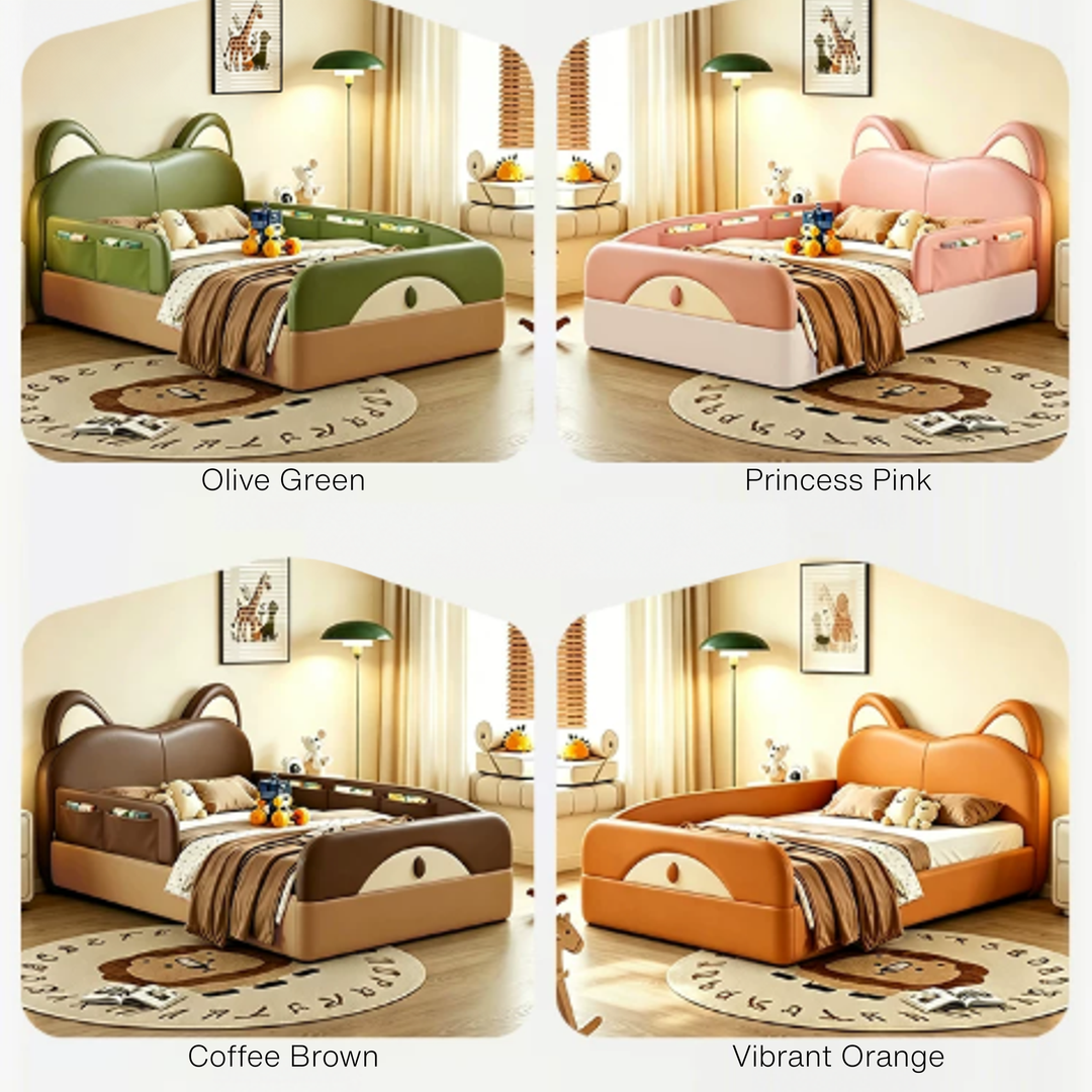 FERRAS Modern Leather Children’s Bedframe - Urban Mood Singapore
