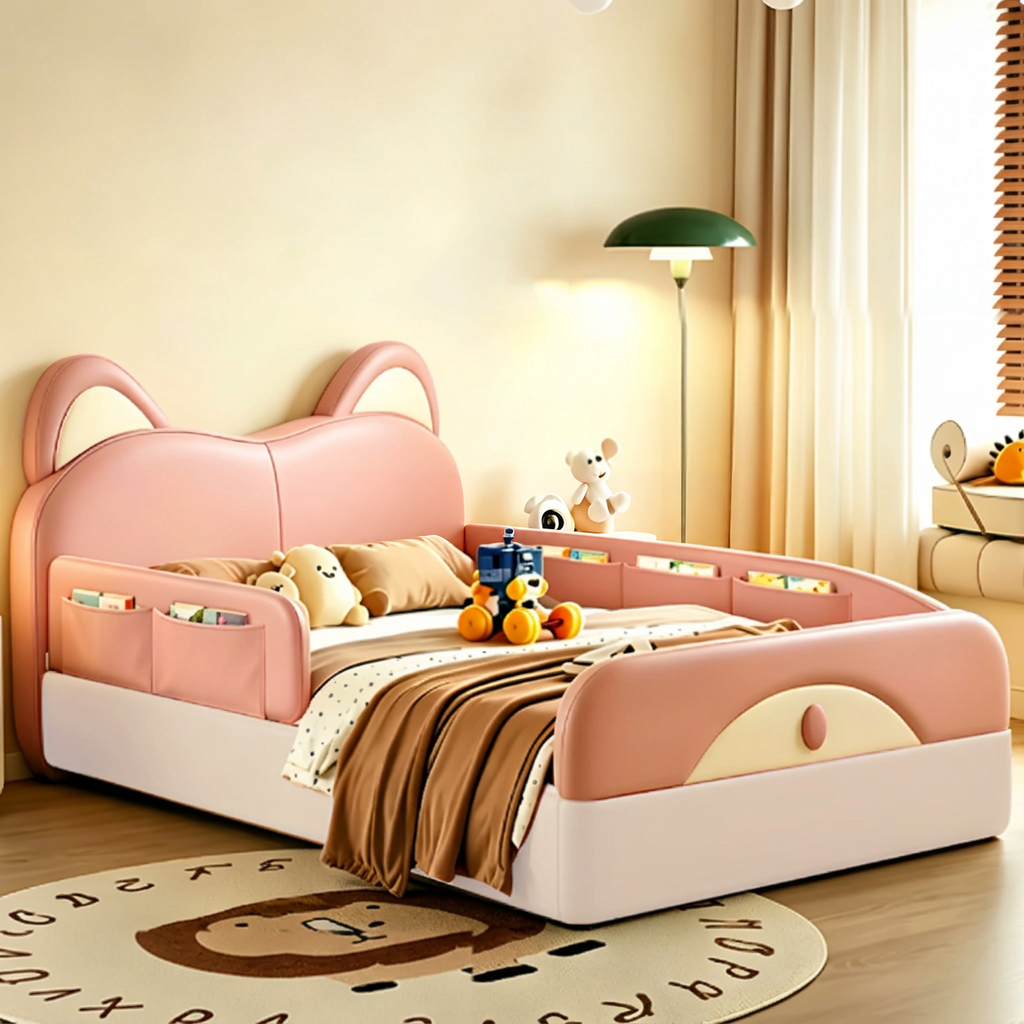 FERRAS Modern Leather Children’s Bedframe - Urban Mood Singapore