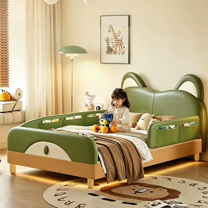 FERRAS Modern Leather Children’s Bedframe - Urban Mood Singapore