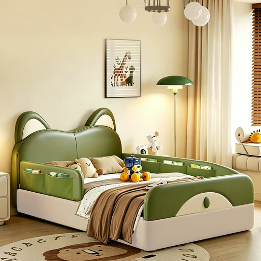 FERRAS Modern Leather Children’s Bedframe - Urban Mood Singapore