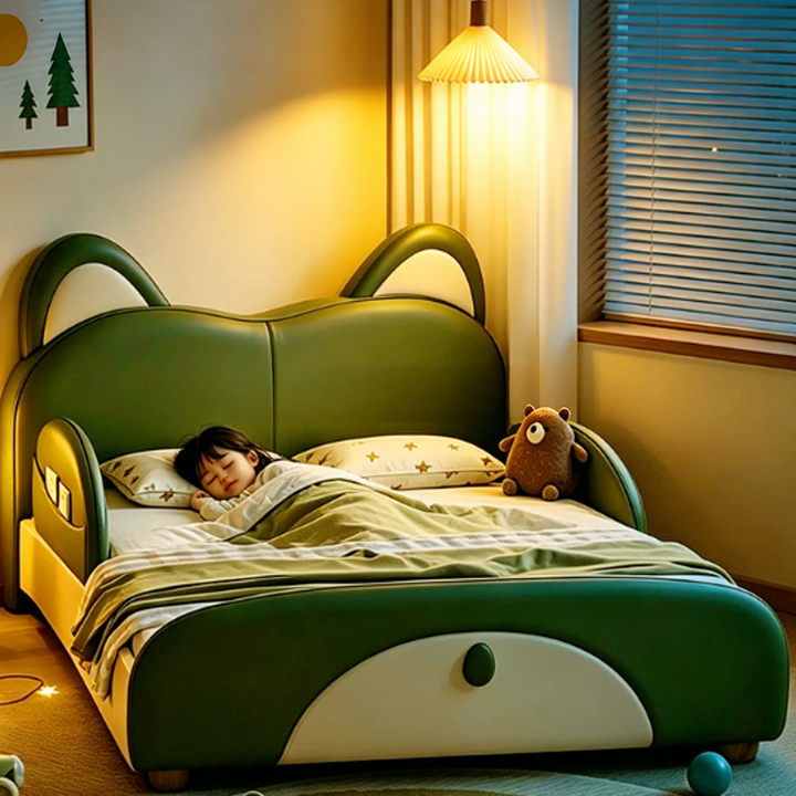 FERRAS Modern Leather Children’s Bedframe - Urban Mood Singapore