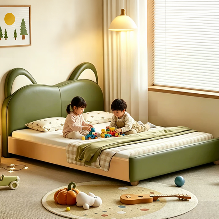 FERRAS Modern Leather Children’s Bedframe - Urban Mood Singapore