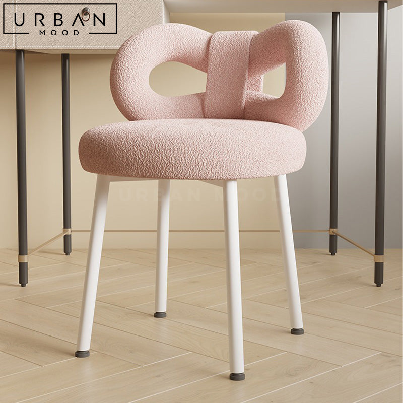 JAZLYN Modern Boucle Vanity Chair