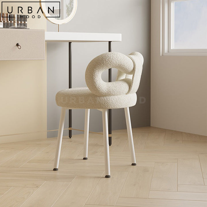 JAZLYN Modern Boucle Vanity Chair