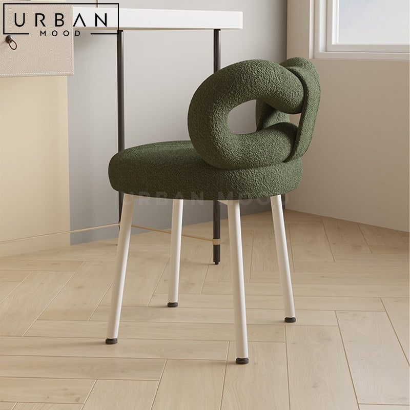 JAZLYN Modern Boucle Vanity Chair