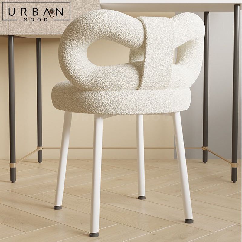 JAZLYN Modern Boucle Vanity Chair