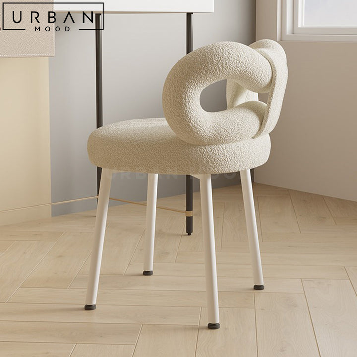 JAZLYN Modern Boucle Vanity Chair