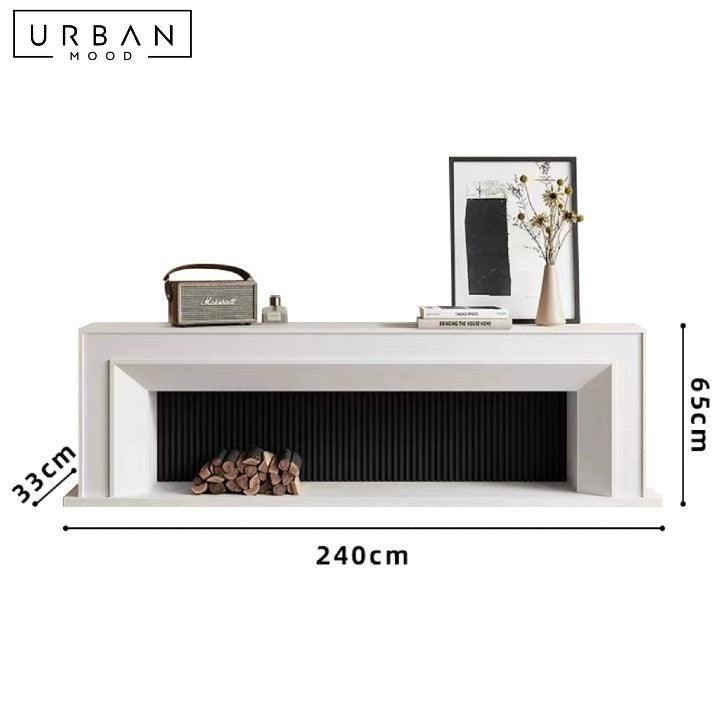 JELIC American Fireplace TV Console