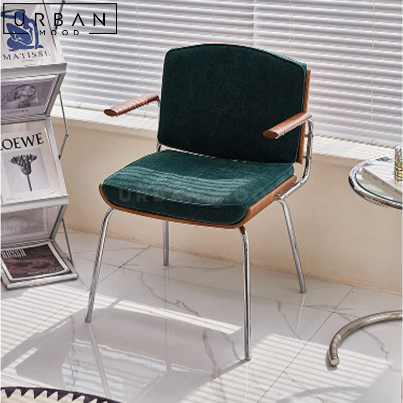 JENE Retro Velvet Office Chair