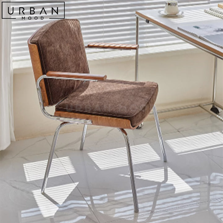 JENE Retro Velvet Office Chair