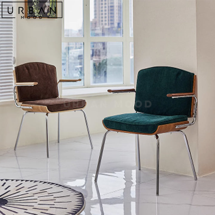 JENE Retro Velvet Office Chair