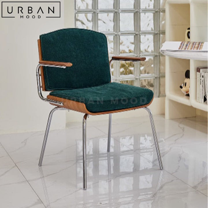 JENE Retro Velvet Office Chair