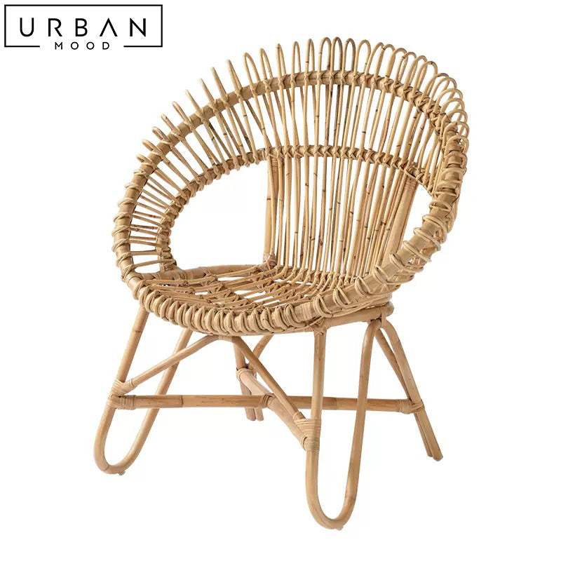 JENS Rustic Rattan Leisure Chair