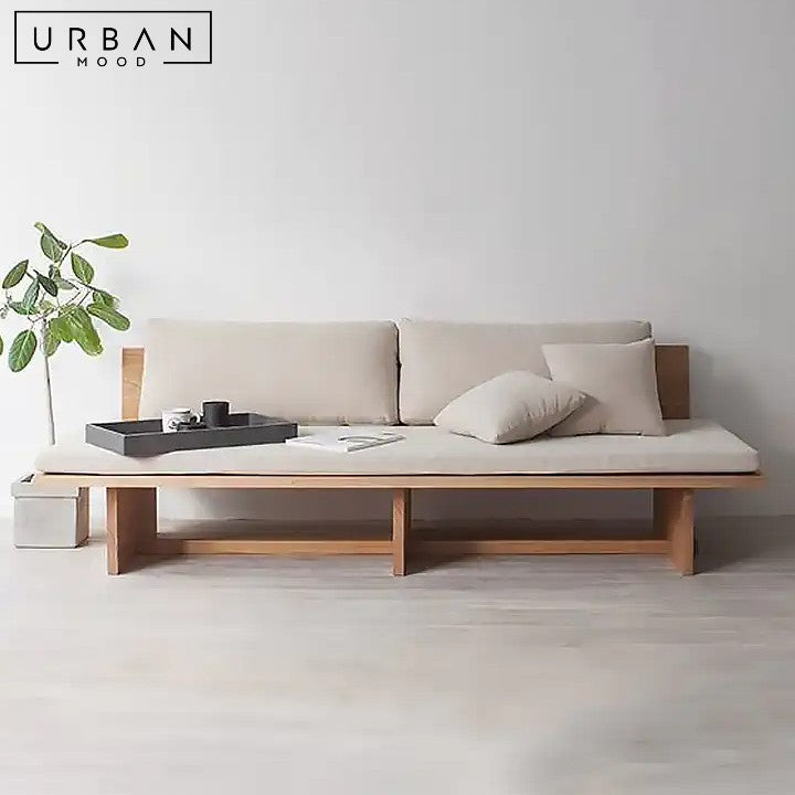 JEONG Japandi Fabric Armless Sofa