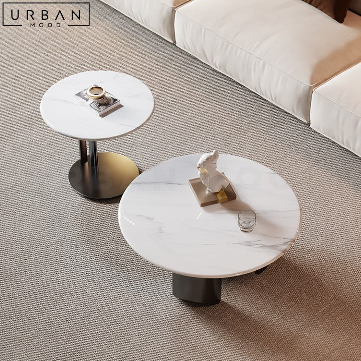 JEREME Modern Marble Coffee Table