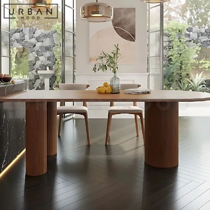 JILA Modern Solid Wood Oval Dining Table – Urban Mood