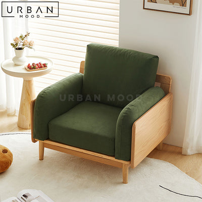 JOE Scandinavian Fabric Armchair