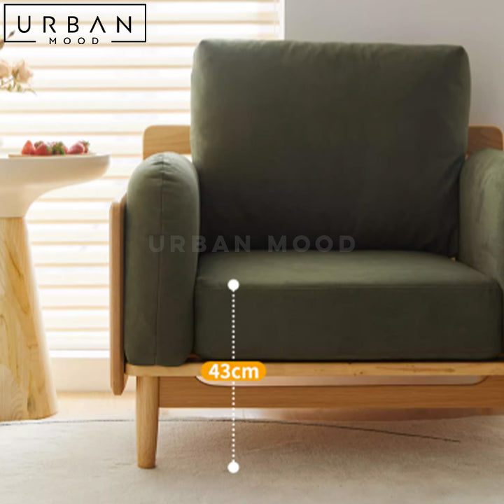 JOE Scandinavian Fabric Armchair