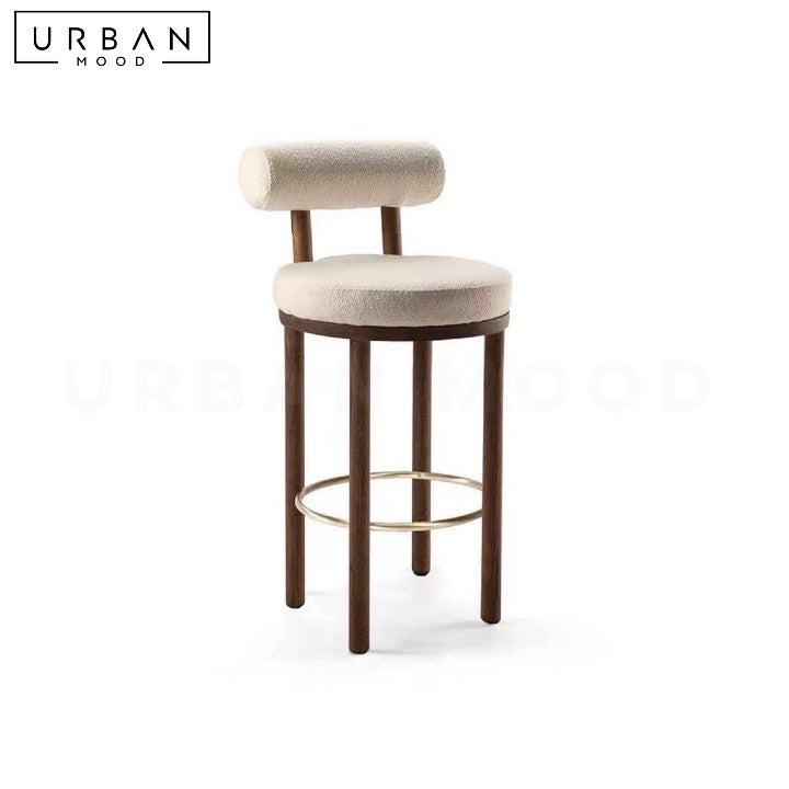 JONA Modern Boucle Bar Stool