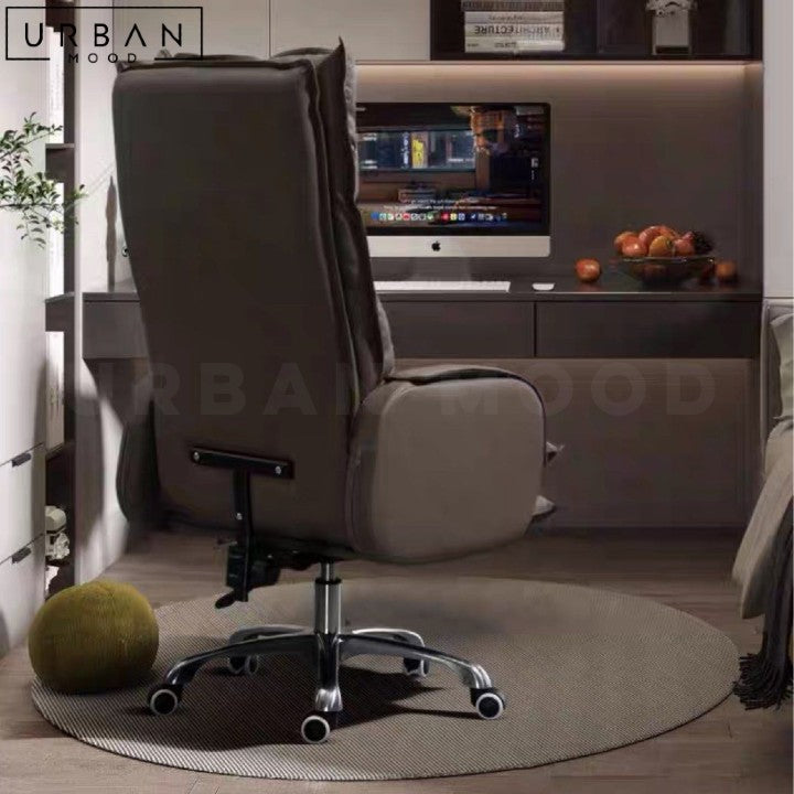 JORDIS Modern Leather Recliner Office Chair