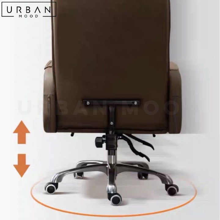 JORDIS Modern Leather Recliner Office Chair