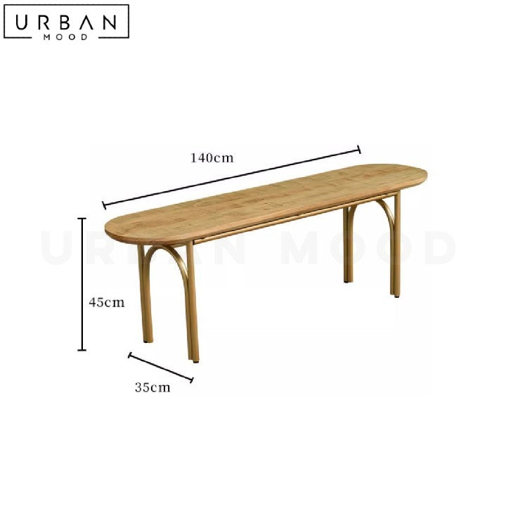 JORDON Japandi Solid Wood Dining Table