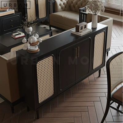 JOSELYN Vintage Rattan Sideboard