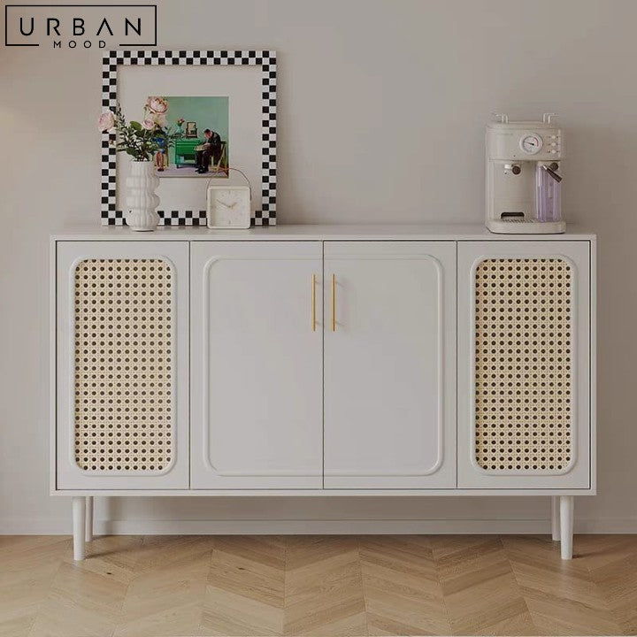 JOSELYN Vintage Rattan Sideboard