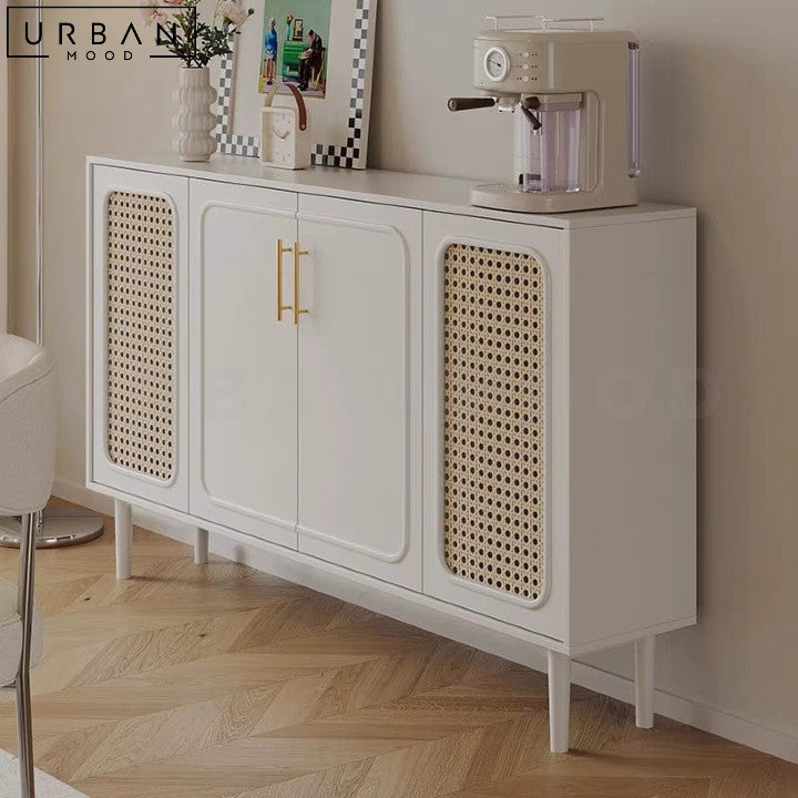 JOSELYN Vintage Rattan Sideboard