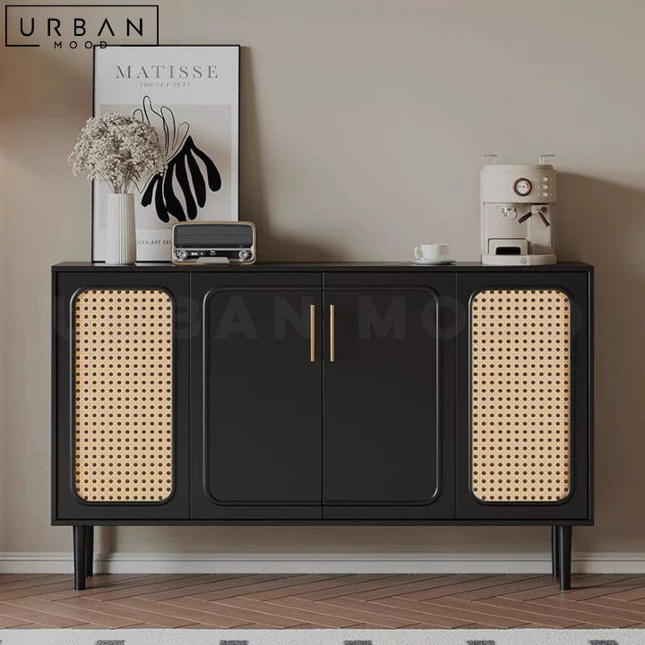 JOSELYN Vintage Rattan Sideboard