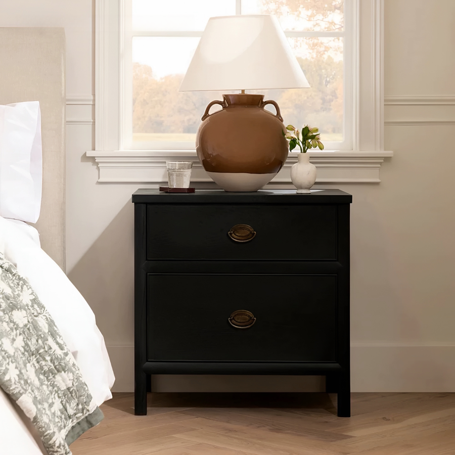 JOVI Classic Oak Wood Bedside Table - Urban Mood Singapore